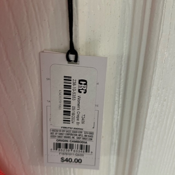 🔵 Womens Crepe Bralette Tie-Front One Piece Swimsuit - Shade & Shore NWT sz MED - Picture 9 of 14